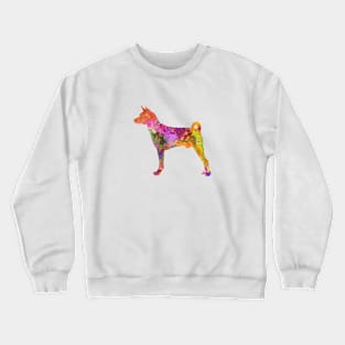 Basenji in watercolor Crewneck Sweatshirt